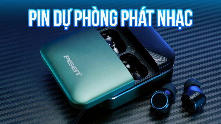 Pin dự phòng có thể phát nhạc!!! -Pisen A-Buds 2000